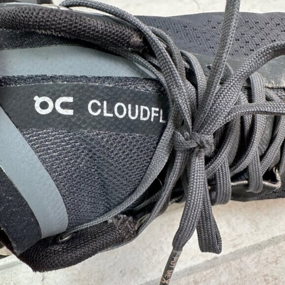 On Running Womens Cloudflow Athletic Workout Shoe Gray Pink White Size 9.5 - Picture 3 of 6